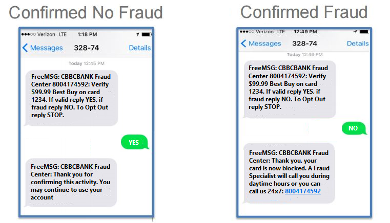 Fraudulent transaction alerts